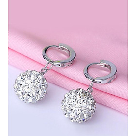 Bông tai trái châu tòng ten