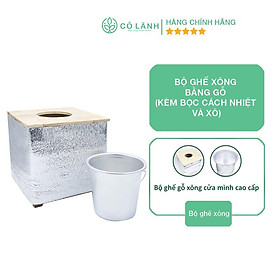 Ghế xông vùng nhạy cảm Cỏ Lành cho mẹ mới sinh (Đổi xô thành bô nhựa)