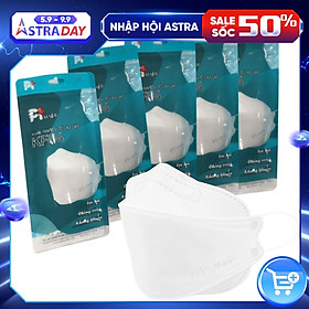 Khẩu Trang 4D Kiếu Dáng Hàn Quốc KF94 (10 Cái / Túi), kháng Khuẩn, Chống Bụi, Màu Trắng - Đạt Các Chứng Chỉ ISO 13485, ISO 9001, CE, FDA, TGA.