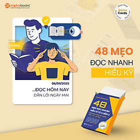 Flashcard Kỹ Năng Đọc Nhanh – 48+ Mẹo Đọc Nhanh, Hiểu Kỹ Từ A Đến Z