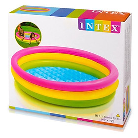 Bể bơi - Phao bơi hình tròn màu cầu vồng cho bé đủ size 86cm - 1m14 - 1m47 - 1m68