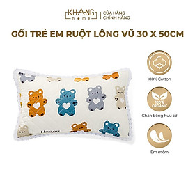 Áo Gối Nằm Chần Bông Trẻ Em Cao Cấp Khang Home 30x50cm