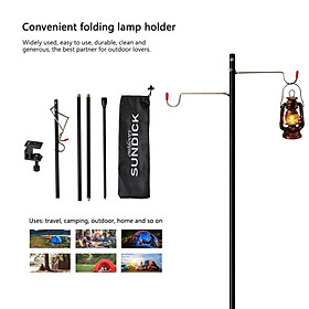 Portable Camping Lantern Stand,Lantern Holder, with Table Lightweight Aluminum Alloy Removable Lantern Hanger,for Camping Picnic Fishing Garden Hiking