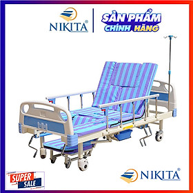 Mua Giường y tế đa chức năng - nâng chân  nâng đầu  nghiêng trái  nghiêng phải  có chổ để bô  có chổ để chậu gội đầu - DCN05