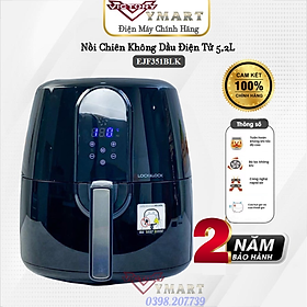 Mua Nồi Chiên Không Dầu Lock&Lock EJF351BLK (5.2L) (Đen) - Hàng chính hãng