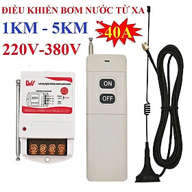 Mua Bộ Điều Khiển Máy Bơm Nước   Điện Đèn Từ Xa 220V – Khoảng Cách 1–5KM Công Suất Lớn 40A 3000W