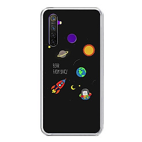 Ốp lưng điện thoại Realme 5 Pro - Silicon dẻo - 0510 SPACE06 - Hàng Chính Hãng