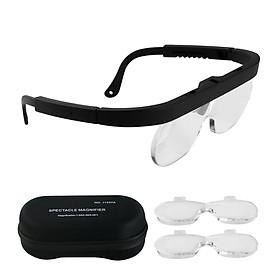 KKmoon 1.5/2.5/3.5X Magnifying Glasses Magnifying Headset Head Mounted Jewelry Loupe Magnifier with Multiple Lens for