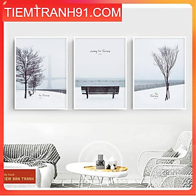 Mua Tranh treo tường - Bộ 3 bức canvas tổng hợp 63   tranh canvas giá rẻ