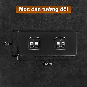 Móc Dán Tường Đôi Thần thánh Chịu Lực, Siêu Dính