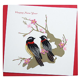 Thiệp Giấy Xoắn Năm Mới Việt Net VN1NY115017E1 (15 x 15 cm)