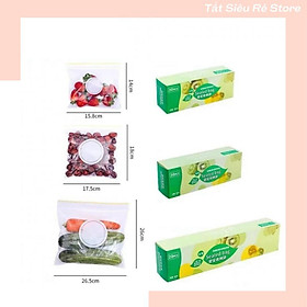 Mua Combo 80 Túi Zip  Set 3 Hộp Túi Zip Đựng Thực Phẩm Có Khóa đủ cỡ sealed bag