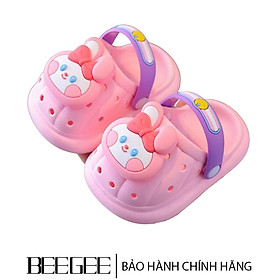 Dép quai hậu đế mềm gắn hình dễ thương, phong cách Hàn Quốc đáng yêu dành cho bé - DTE9020 - 24 - hồng