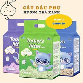  Cát vệ sinh đậu nành cho mèo - TODAY'S LITTER TOFU (7L)  - Trà xanh/Green tea