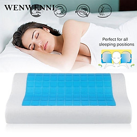 Gối Cao Su Kim Cương Dợn Sóng GEL 39x59x10 (Tích hợp tấm Gel Xanh)