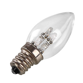 Đèn Ngủ Bóng LED E12 Hình Ngọn Nến (DC 220V) (80LM) (0.5W)