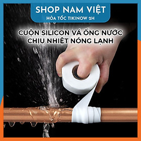 Băng Keo Vá Ống Nước Silicon Chịu Nhiệt Nóng Lạnh, Chống Thấm Nước