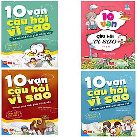 Combo 4 cuốn 10 Vạn Câu Hỏi Vì Sao + 2 bút bi hình và 4 bookmark