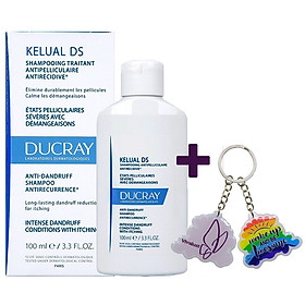 Dầu Gội Sạch Gàu, Dịu Ngứa DUCRAY Kelual Ds Shampoo (100ml) + TẶNG MÓC KHÓA