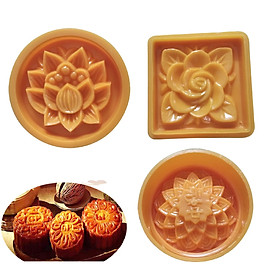 Mua Bộ 3 Khuôn Làm Bánh Trung Thu Nhận   Bánh Dẻo   Ép Xôi Loại 200gr ( 3 Mẫu Khác Nhau)