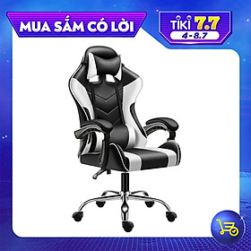 Mua BG Ghế gaming dành cho game thủ MODEL E02-S WHITE - GỐI MASSAGE (hàng nhập khẩu)