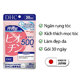 Viên nốc Biotin DHC Nhật Bản kích ứng nẩy tóc nhanh chóng và dày, chăm sóc domain authority, móng mạnh khỏe JN-DHC-B30 (30 ngày)