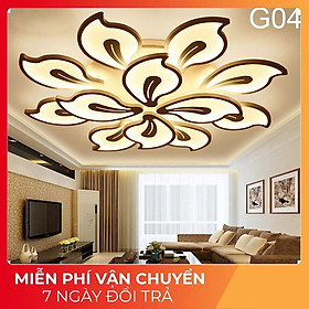 Mua ĐÈN TRẦN trang trí phòng khách-G04  Đèn Led trang trí 12 cánh  có 3 chế đố sáng