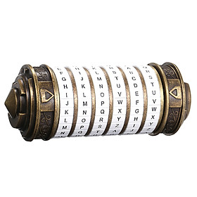 Retro Birthday Valentine Gift Box Cylinder Lockbox Da Vinci Code Alphabet Locks