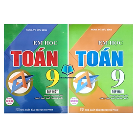 Sách - Combo Em học toán 9 - tập 1 + 2 biên soạn theo chương trình giáo dục phổ thông mới (HA)