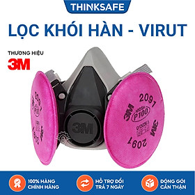 Mua Mặt nạ phòng độc 3M 6200 phin lọc 3M 2097 - Mặt nạ N95 phòng dịch  lọc bụi mịn pm2.5  khói hàn  chống hơi sơn  vi khuẩn