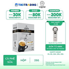 Trung Nguyên Legend - Cà phê sữa hoà tan rang xay 3in1 Special Edition - Hộp 18 gói x 25gr