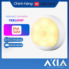 Đèn ngủ cảm biến ánh sáng chuyển động Yeelight YLYD01YL dành cho phòng ngủ, cầu thang, pin sạc tiện lợi - Hàng chính hãng