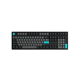 Bàn phím cơ có dây AKKO 3108 Plus Black & Cyan (Foam tiêu âm / AKKO CS switch)_Mới, hàng chính hãng