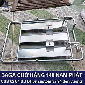 Baga Chở Hàng Cub 82 84 DD DH88 custom 92 94 đèn vuông 14 li đặc Nam Phát