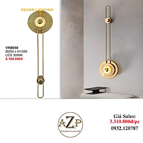 AZP - ĐÈN ỐP VÁCH / ĐÈN TRANG TRÍ / ĐÈN TREO TƯỜNG PHÒNG KHÁCH, PHÒNG NGỦ, NHÀ HÀNG, KHÁCH SẠN AZP-VKB050 phong cách đương đại, hàng nhập khẩu AZP