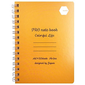 Sổ Lò Xo IRO Notebook Motto A6 100 Trang IRCN105-OR