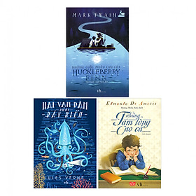 [Download Sách] Combo Hai Vạn Dặm Dưới Đáy Biển - Huckleberry Finn - Những Tấm Lòng Cao Cả (Tái Bản)