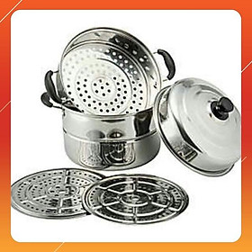 Mua BỘ NỒI HẤP INOX 3 TẦNG SIZE 28 CM