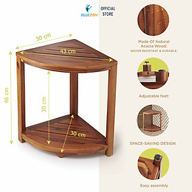 Mua Kệ trang trí 2 tầng BLUEZON màu đen  kệ đầu giường để đồ dùng trang trí nhà cửa