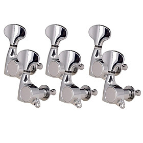 6X Fishtail Guitar Sealed Tuners Tuning Peg for Acoustic Folk Guitar Part 6R