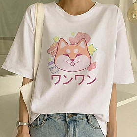 Áo thun nữ ngắn tay hình Cáo hồng cute