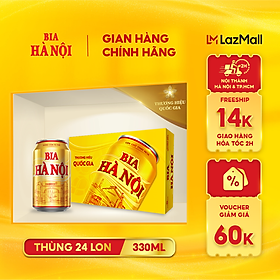 Bia Hà Nội - Thùng 24 lon 330ml