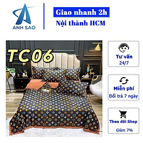 Bộ chăn ga gối tencel lụa A dùng được cho nệm 1m6x2m / 1m8x2m