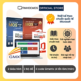 Sách - Combo 2 môn Chinh phục chứng chỉ MOS Word Powerpoint 2019 Associate Specialist (Kèm Video bài giảng) - Luyện thi chứng chỉ MOS - tinhocmos