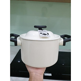 Mua Nồi Decor Chống Dính Cao Cấp 18cm 2 tay cầm LDE1182IH màu trắng sữa (cam kết hàng chuẩn  y hình)