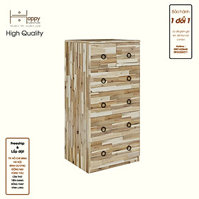 HAPPY FURNITURE , gỗ tự nhiên , Tủ lưu trữ 6 ngăn kéo - YANNA , THK_186 , 54cm x 45cm x 110cm