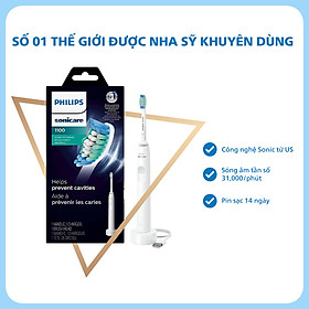 Bàn Chải Đánh Răng Điện Philips Sonicare HX3641/41 Chải Sạch Mảng Bám Gấp 3 Lần - Hàng Chính Hãng