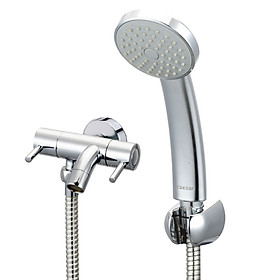 Mua Vòi sen tắm  lạnh gắn tường Caesar S043C tay dây sen xi ( bao gồm củ sen và tay dây)