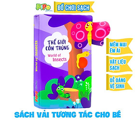 Sách vải cho bé PiPôVietnam tương tác đoán đuôi - Thế giới côn trùng