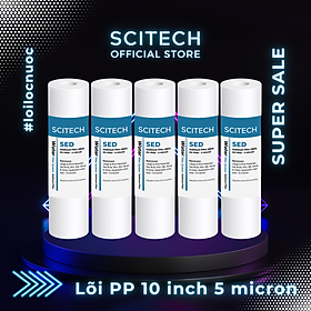 Mua Combo 5 lõi lọc PP 10 inch 5 micron - Lõi số 1 máy lọc nước Nano/UF/RO  bộ lọc thô - Hàng chính hãng